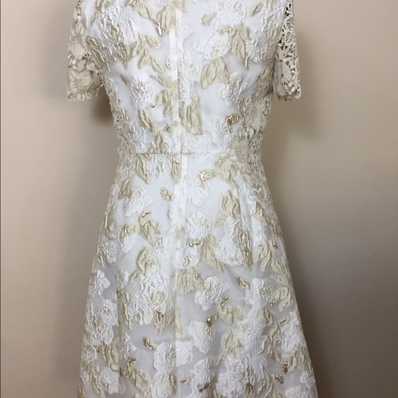 Elie Tahari Women’s Larsa Dress Sz 10 Cream NWT - Picture 3 of 8